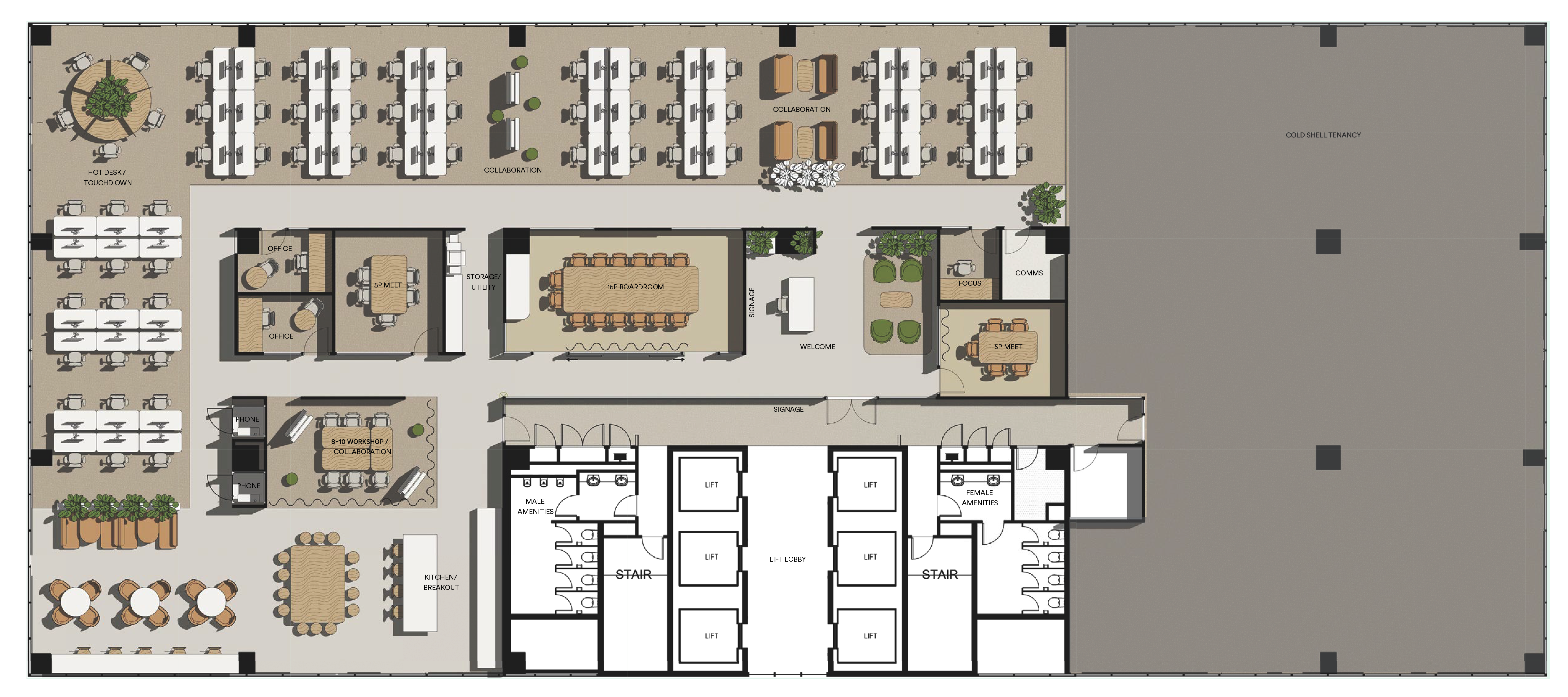 469 La Trobe Level 15 - Part Floor Floorplan